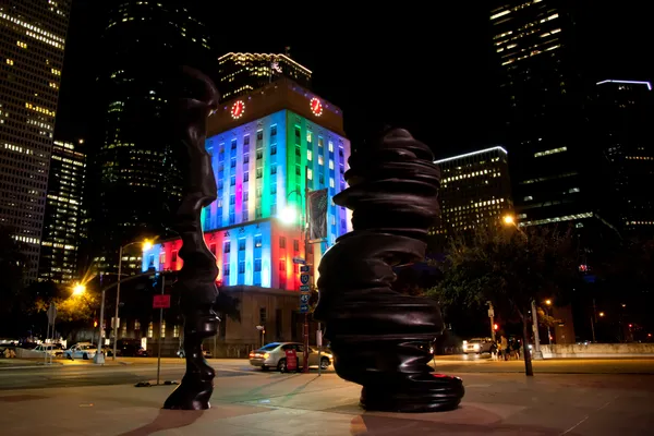 Hundreds gather at Houston City Hall, join national walkout protesting Trump on inauguration anniversary