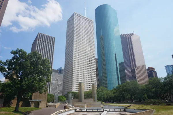 Houston Plans Major Revitalization of Tranquillity Park, Downtown’s Moon-Landing Tribute Beside City Hall and Theater District